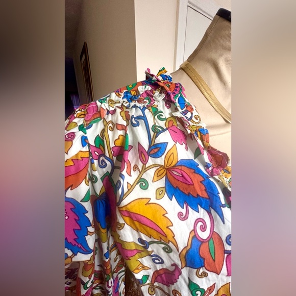 House of Harlow 1960: Nicole Richie Ruffle Balloon Sleeve Dress-NWOT - Picture 9 of 9